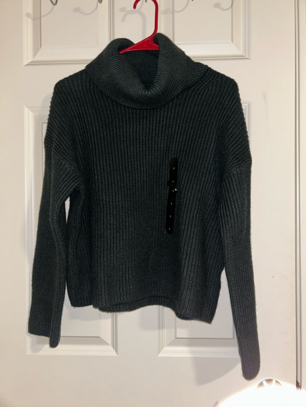 Banana Republic Black Ribbed Turtleneck Sweater